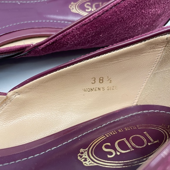 Tod’s  Women’s leather peep toe flats - Picture 7 of 8